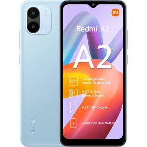 Xiaomi Redmi A2 (32 GB, Lichtblauw, 6.52"""", Dubbele SIM, 8 Mpx, 4G), Smartphone, Blauw