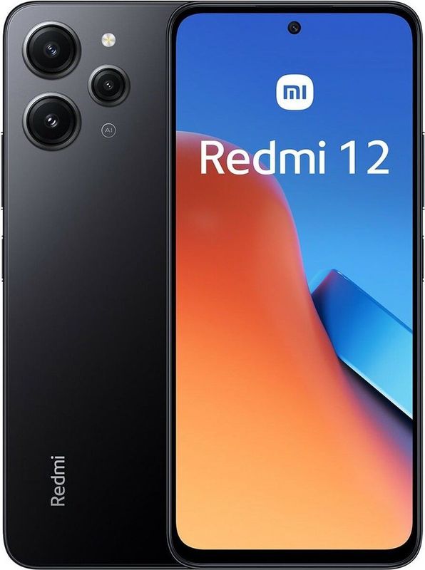 Redmi - 12 - Smartphone - Glas - IP53 - Zwart