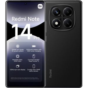 Xiaomi - Redmi Note 14 Pro - Smartphone - Zwart - 200MP Camera