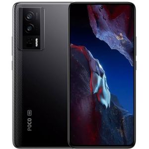 Xiaomi Smartphone Poco F5 Pro WQHD+ 120 Hz AMOLED-display 6 67 inch (16 67 cm) processor Snapdragon 8+ Gen 1 drievoudige camera 64 MP Dual 5G 12 GB RAM 512 GB ROM grijs Zwart