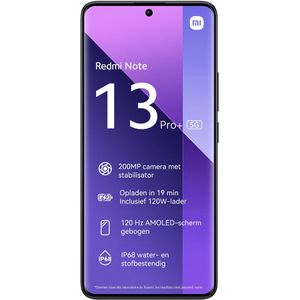 Xiaomi - Redmi Note 13 Pro + 5G - Smartphone - Zwart - 12/512 GB