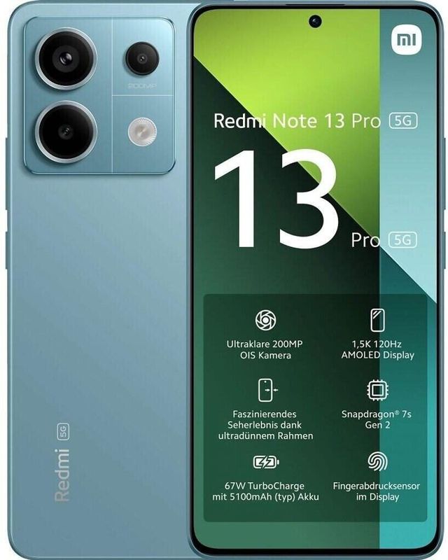 Xiaomi - Redmi Note 13 Pro - Smartphone - Blauw - 8 GB RAM - 256 GB