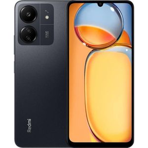 Xiaomi Redmi 13C 4+128GB nachtzwart (128 GB, Middernachtelijk zwart, 6.74", Dubbele SIM, 4G), Smartphone, Zwart