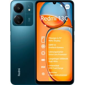 Redmi 13 (Midnight Black 8 GB RAM, 256 geheugen) - 6,7 inch 90 Hz display | drievoudige camera met 50 MP AI | krachtige Octa-Core-processor | massieve 5000 mAh batterij (type) | laadondersteuning
