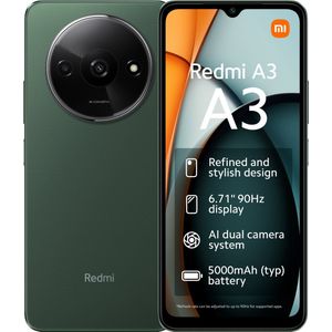 Xiaomi - Redmi A3 - Smartphone - Groen - 64 GB - Dual SIM