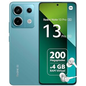 Xiaomi Redmi Note 13 Pro 5G Smartphone + hoofdtelefoon, 8 GB + 256 GB blauw (BE versie)