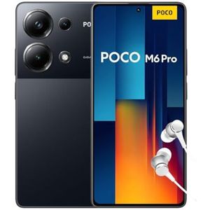 Xiaomi POCO M6 Pro Smartphone + Headphones, 8+256 Mobile Phone without Contract, 64MP OIS Triple Camera, Tarnish (NL Version + 2 Year Warranty)