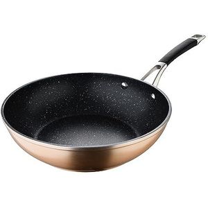 Wok 28 x 8,0 cm aluminium gesmeed ind Cadiz