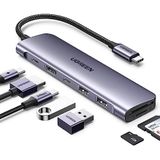 UGREEN - USB C-multipoorthub - Zwart - Aluminium - 7-in-1