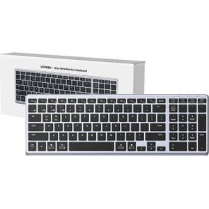 UGREEN toetsenbord draadloos toetsenbord Membranowa KU005 2.4G+BT (zilver-zwart)