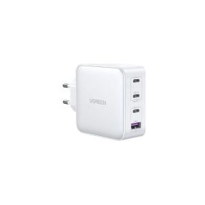 GaN-Schnellladegerät 3x usb-c usb 100W pps pd Power Delivery weiß