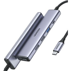 UGREEN Revodok USB C Hub PD100W, 4K HDMI, 3*USB A datapoorten USB C Dock USB C Adapter Multiport Adapter Compatibel met iPhone 15, Galaxy S24, Surface, MacBook Pro/Air, iPad Pro/Air, Steam Deck etc.