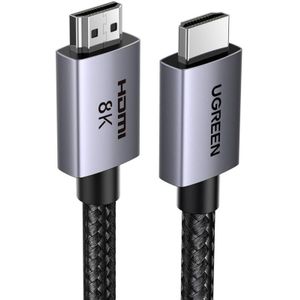 UGREEN HDMI 2.1 Kabel 8K 60Hz 4K 240Hz 165Hz 144Hz 120Hz 48Gbit/s Hoge Snelheid, HDMI Kabel Ultra HD eARC HDR 10+ HDCP Dolby Vision VRR Compatibel met TV/PS5/PS4/ Xbox Series X/Monitor/Laptop (1M)