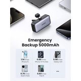 UGREEN - Mini Kickstand Powerbank - 5000 mAh - USB-C - Zwart
