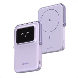 UGREEN Uno Magnetic Wireless 7.5W Powerbank - Paars - 5000 mAh