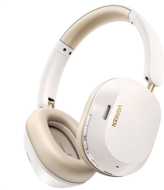 UGREEN - HiTune Max5c - Bluetooth Koptelefoon - Wit - Hybride Actieve Ruisonderdrukking - 75 uur Batterij