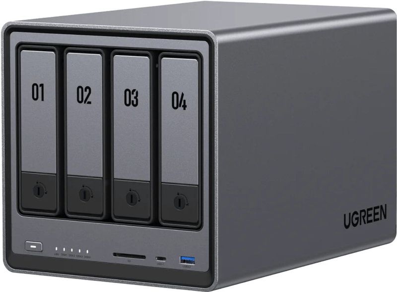 NASync - DXP4800 - Netwerkopslag - Zwart - 112 TB