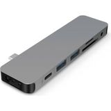 Hyper Solo Hub 7 in 1 voor Macbook & USB-C devices - Space Grey