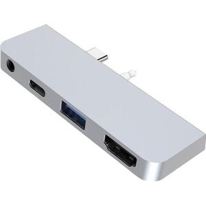 Hyper USB-C hub for Surface go - Zilver