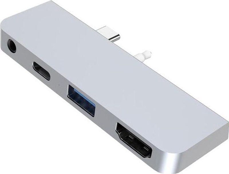 Hyper USB-C hub for Surface go - Zilver