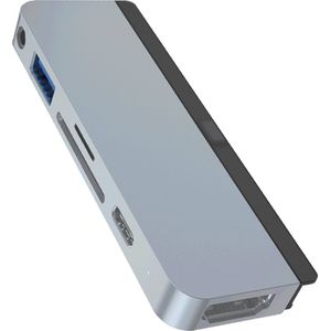 Hyper 6-in-1 USB-C hub iPad Pro silver