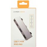 HyperDrive - Mobile iPad Pro 4 In 1 Hub - Zilver - USB-C Met HDMI
