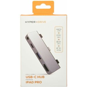 HyperDrive - Mobile iPad Pro 4 In 1 Hub - Zilver - USB-C Met HDMI