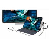 HyperDrive - USB-C Mobile iPad Pro 4 In 1 Hub - Grijs - Aluminium