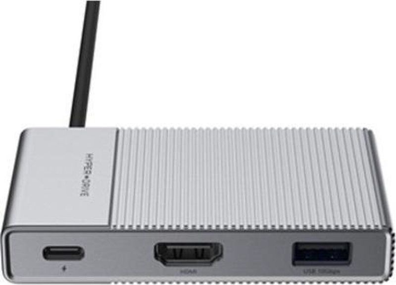 HyperDrive - GEN2 6 In 1 USB-C Hub - Grijs - Aluminium