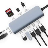 Hyper - Viper 10-in-2 USB-C Hub - Grijs - Geschikt voor MacBook Pro/Air