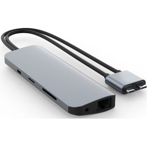 Hyper - Viper 10-in-2 USB-C Hub - Grijs - Geschikt voor MacBook Pro/Air