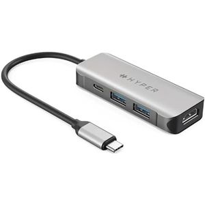 USB Hub Hyper HD41-GL Grey Black/Grey