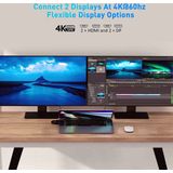 Targus HyperDrive 4K 2 x USB 3.2 Gen 2 (3.1 Gen 2) Type-C Zilver