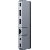 HYPER DUO PRO 7-in-2 USB-C Hub USB Type-C 104 Mbit/s Grijs