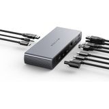 Targus HDTB4D-EUZ laptop dock & poortreplicator Thunderbolt 4 Grijs