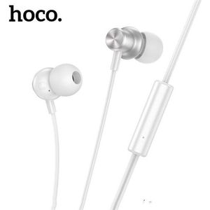 Hoco - M110 - Bedrade In-Ear Oordopjes - Zilver - 3.5mm Jack