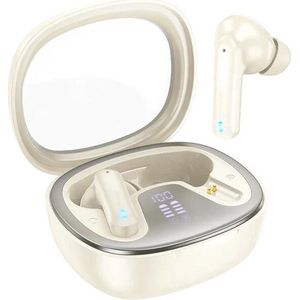 Hoco - EQ6 - Draadloze Oortjes - Beige - Bluetooth 5.3