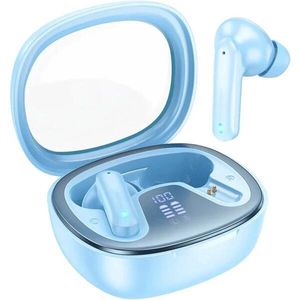 Hoco - TWS EQ6 - Draadloze Hoofdtelefoon - Blauw - Bluetooth