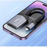 Hoco UA25 Lightning Card Reader - SD TF Kaartlezer - Grijs