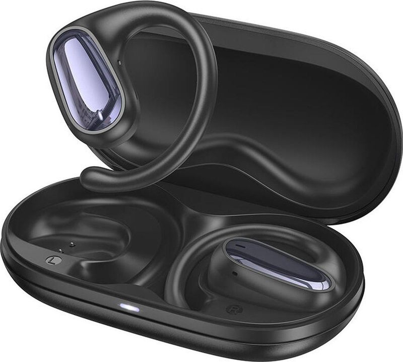 Hoco - EA4 - Draadloze Open-Ear Oordopjes - Zwart - Bluetooth 5.3