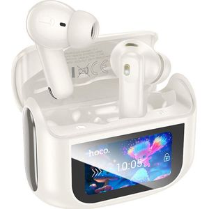 Hoco EQ21 ANC Noise Cancelling Draadloze Oordopjes Met Touchscreen Wit