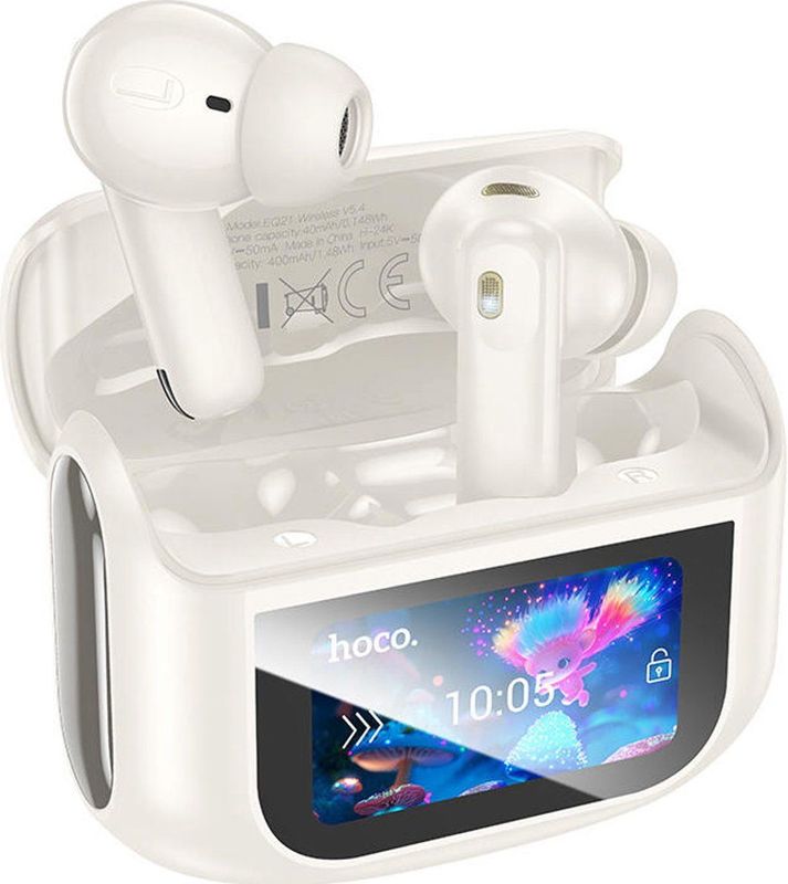 Hoco - EQ21 ANC Touch - Koptelefoon - Wit - Bedraad