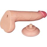 LoveToy - Dildo - Schuifhuid Dildo - Lengte 20 cm - Diameter 4 cm - Lichte Beige - TPE