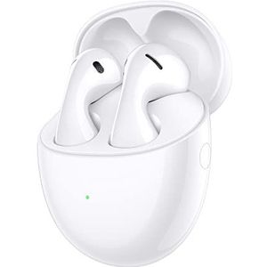 HUAWEI FreeBuds 5 TWS Bluetooth-hoofdtelefoon, Hi-Res-gecertificeerd, krachtige bas, open design voor verbeterd comfort, tot 30 uur looptijd, IPX4 waterdicht, keramisch wit