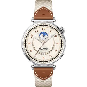 HUAWEI WATCH GT 5 41mm Bruin nylon band/ GPS / Bluetooth 5.2 / Compatibel met iOS en Android