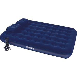 Luchtbed Opblaasbaar Matras met Kussen en Pomp 203x152x22 cm - Bestway