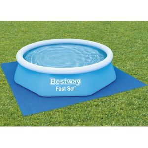 Bestway Flowclear™ vierkant grondzeil, 274 x 274 cm, voor opstelzwembaden tot Ø 244 cm, blauw