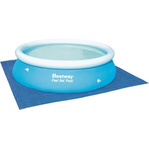 Bestway Flowclear™ vierkant grondzeil, 335 x 335 cm, voor opstelzwembaden tot Ø 305 cm, blauw