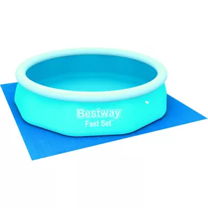 GRE Zwembadfolie – Rond, Blauw, Overlap Systeem, 350 X 120 Cm, PVC 30/100, Voor Ronde Zwembaden, Inclusief Opberghandleiding