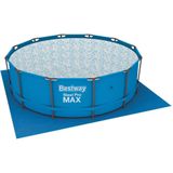Beschermmat voor het zwembad, steun, PVC, blauw, 396x396 cm, Bestway